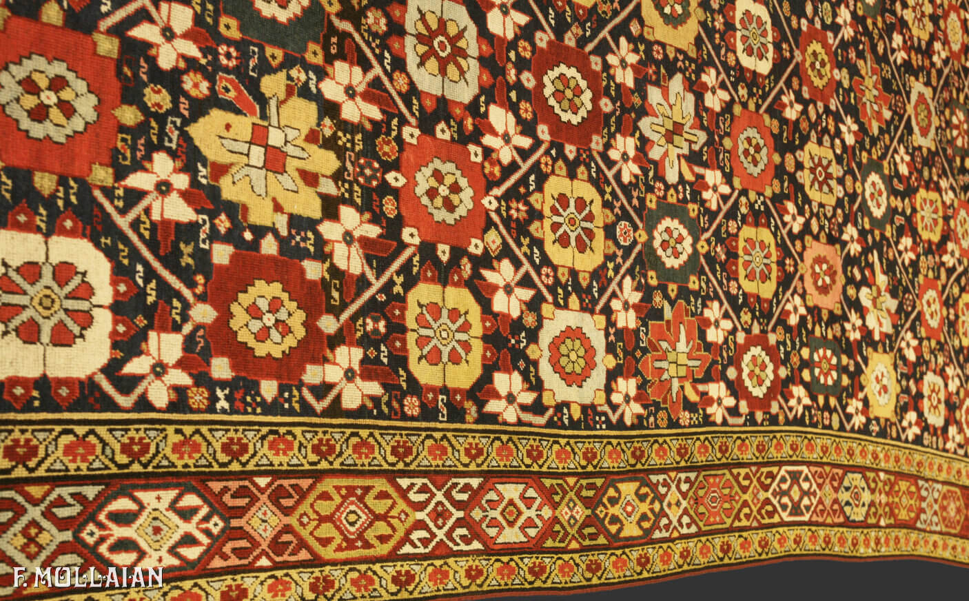 Antique Caucasian All-over «Karabakh (qarabag)» hand-knotted Kalleh Size Carpet n°:75780500